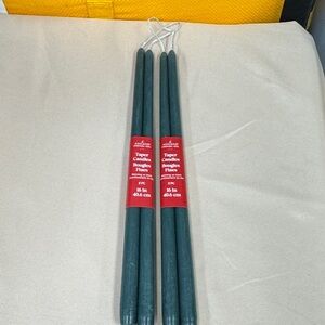 Ashland Dark Green Taper Candles - 2-Pack